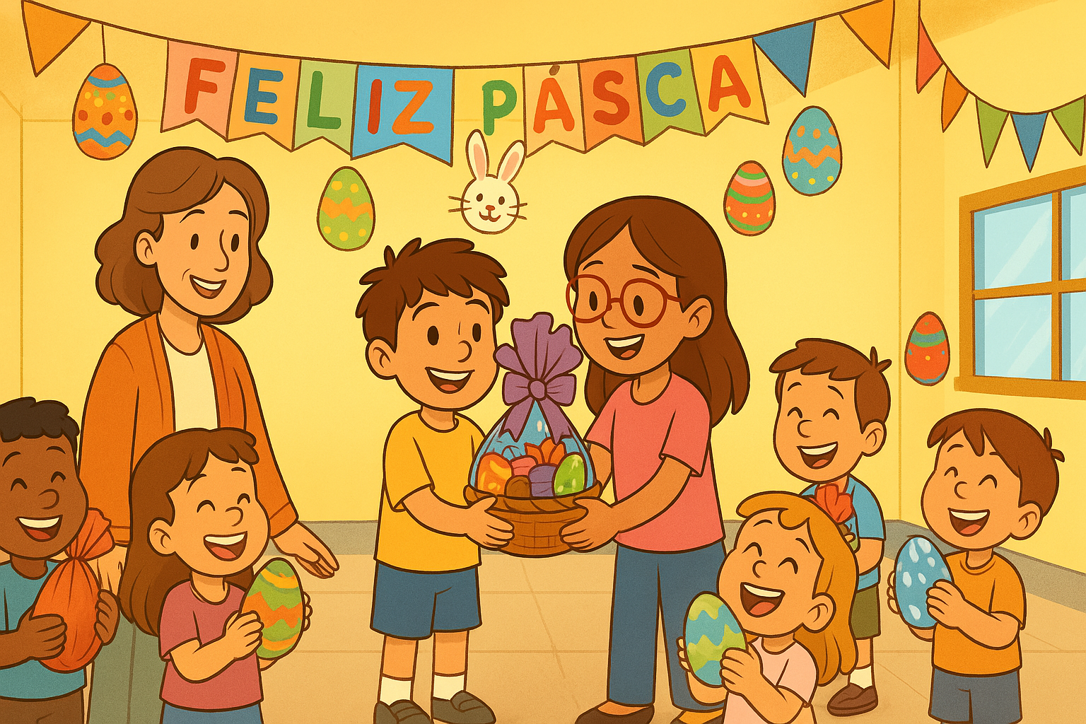 A Festa de Páscoa Na Escola por Almir Souza
