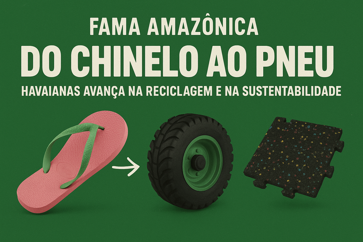 Fama Amazônica: Do chinelo ao pneu – Havaianas avança na reciclagem e na sustentabilidade