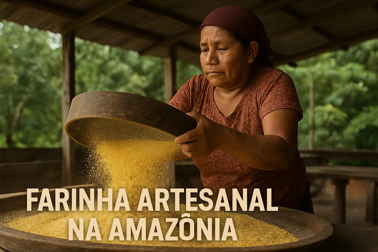 🌽 Farinha Artesanal na Amazônia: Tradição que Alimenta e Ensina