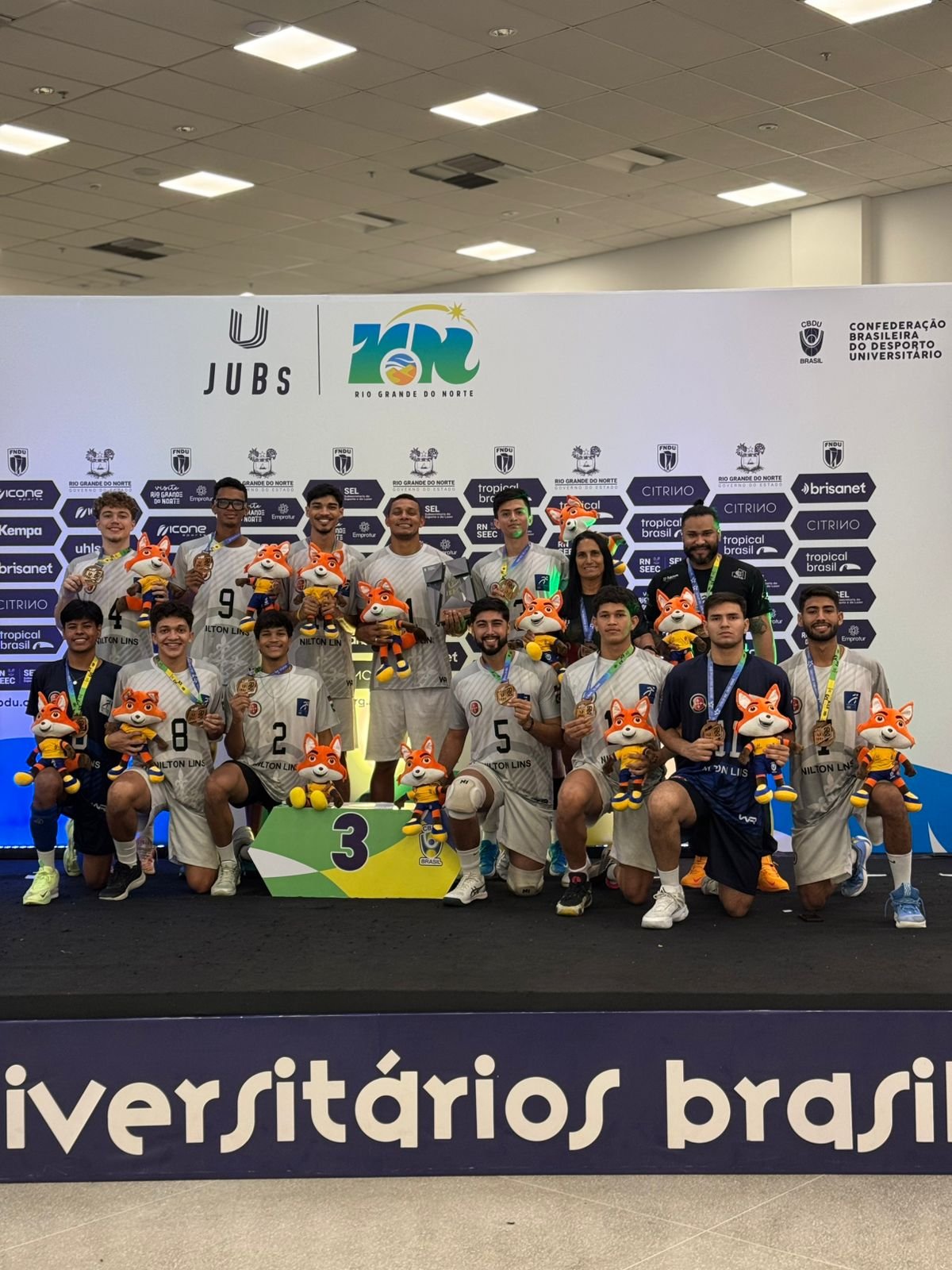 Amazonas sagra-se a terceira melhor equipe universitária de voleibol do país nos JUBs 2025