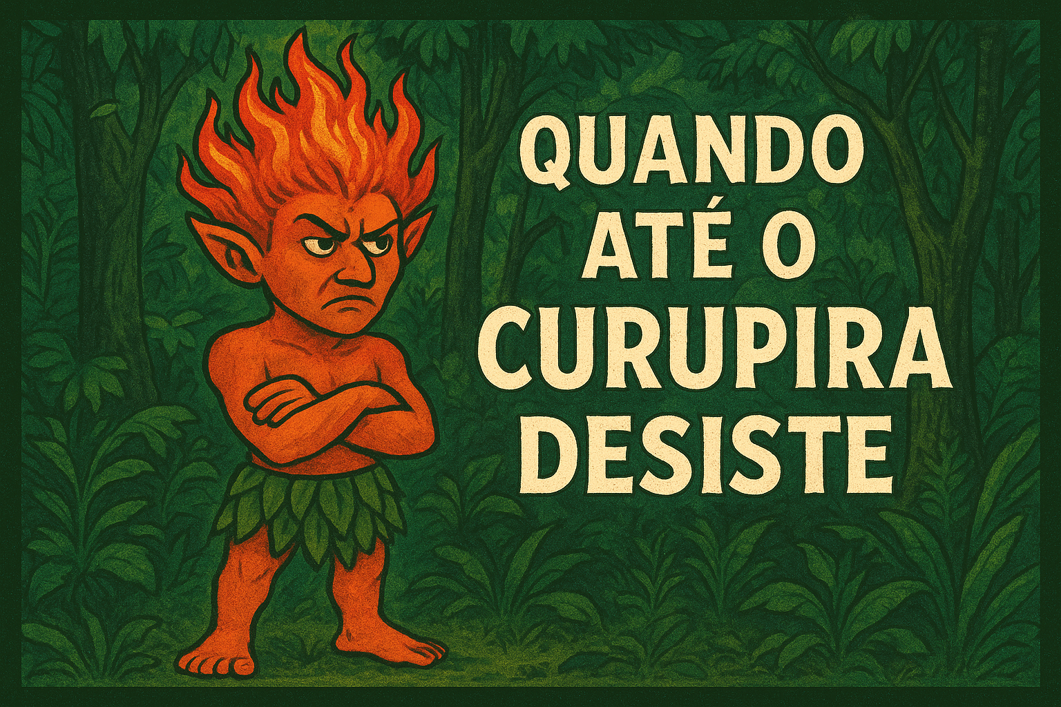 Curupira Desiste da COP30: Quando Até a Lenda Perde a Paciência