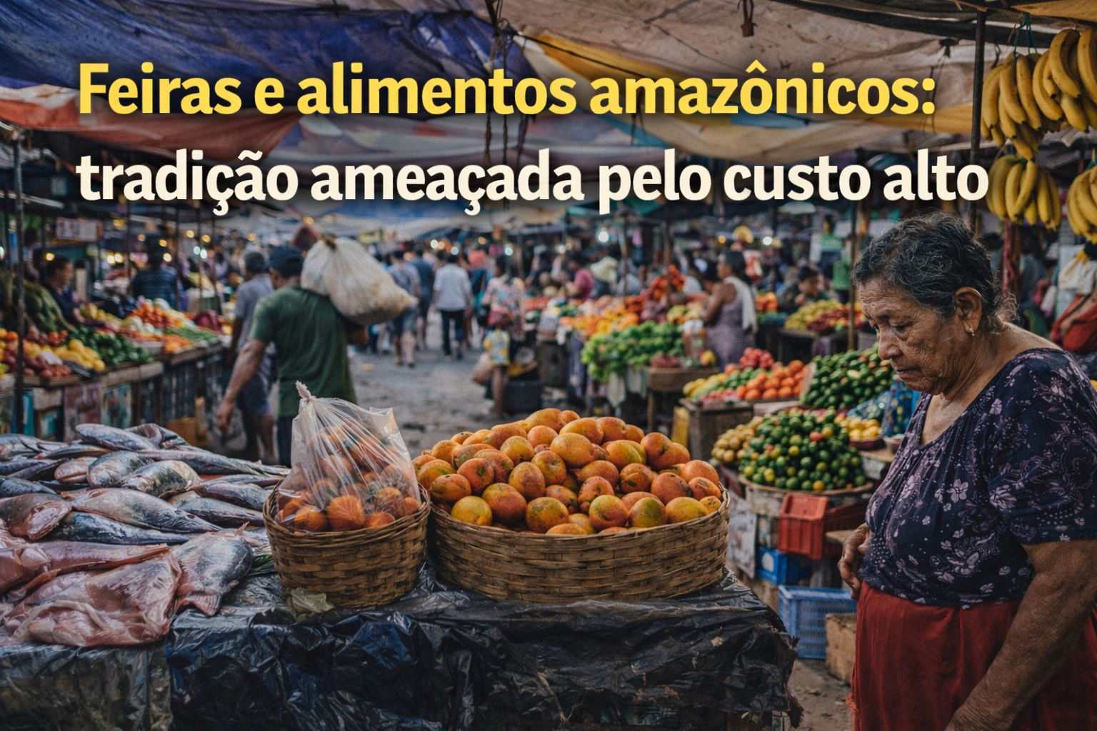 Feiras e alimentos amazônicos: tradição ameaçada pelo custo alto