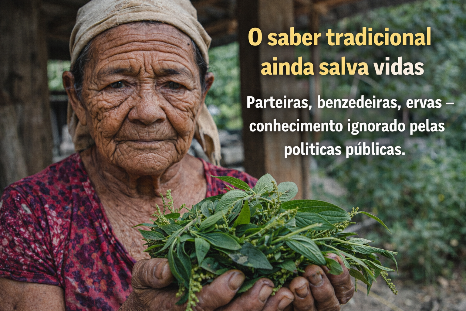 O saber tradicional ainda salva vidas