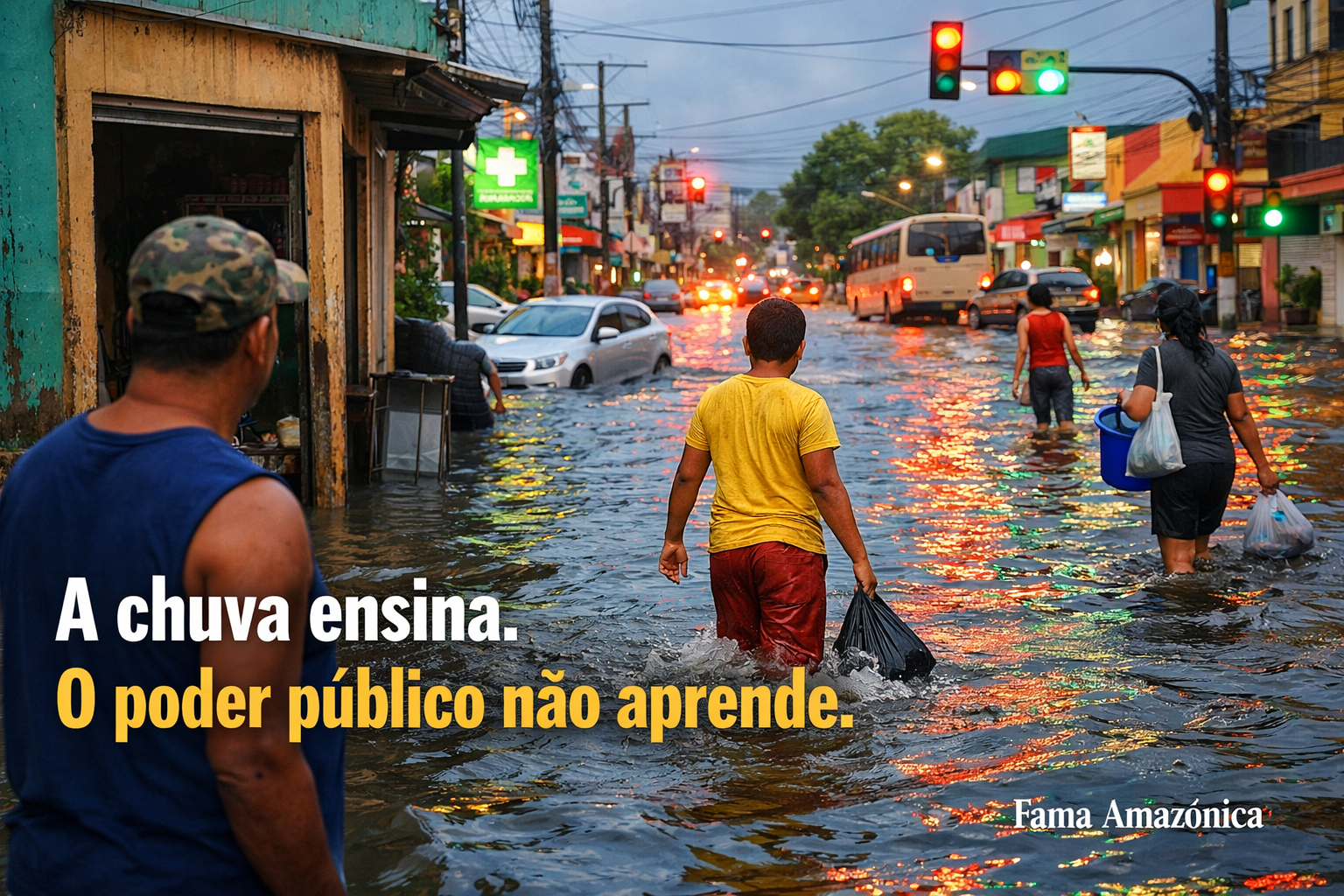 A chuva ensina, mas o poder público não aprende