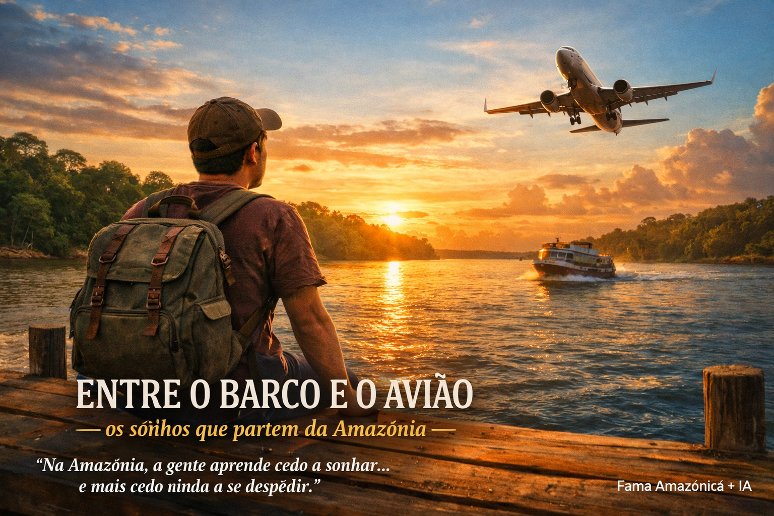 Entre o Barco e o Avião: os sonhos que partem da Amazônia.