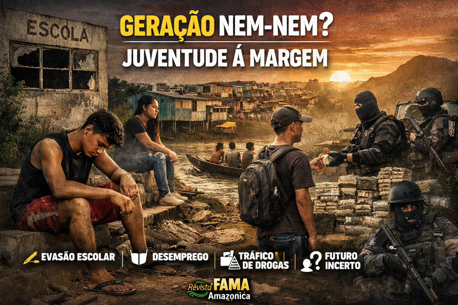 Geração nem-nem? Juventude brasileira entre a evasão escolar, o desemprego e a vulnerabilidade social