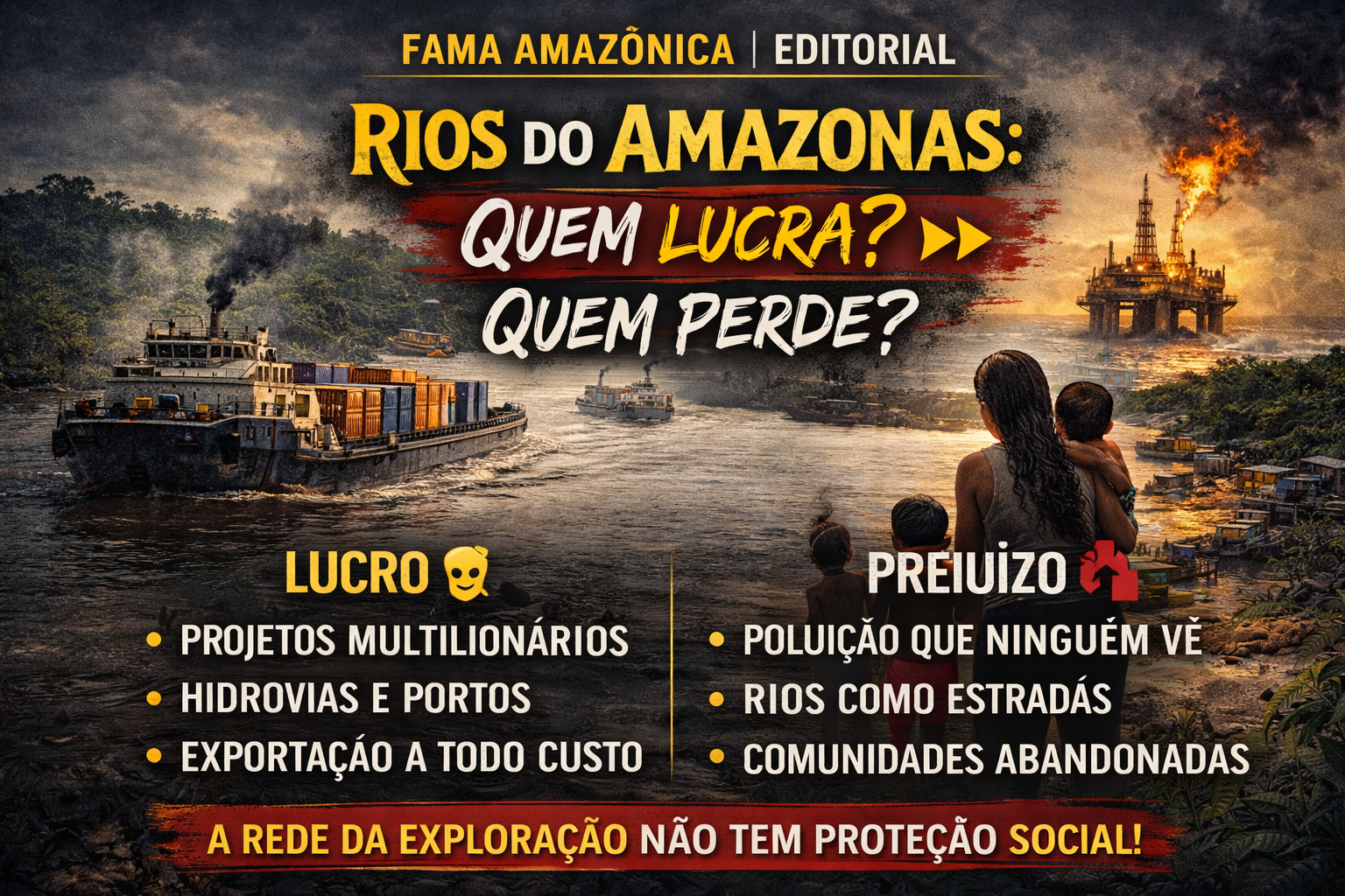 Rios do Amazonas: desenvolvimento para quem?