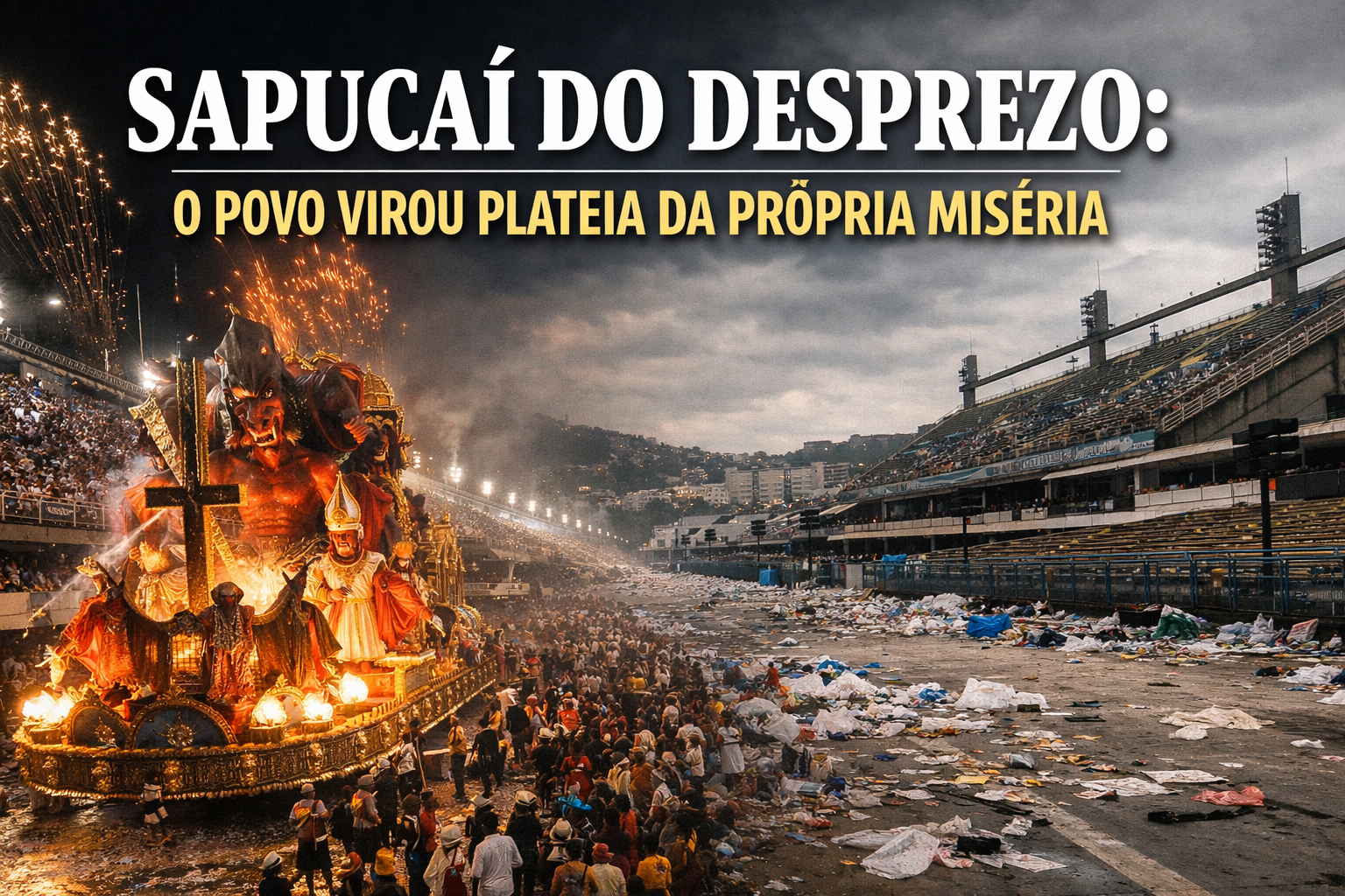 Sapucaí do Desprezo: O Povo Virou Plateia da Própria Miséria