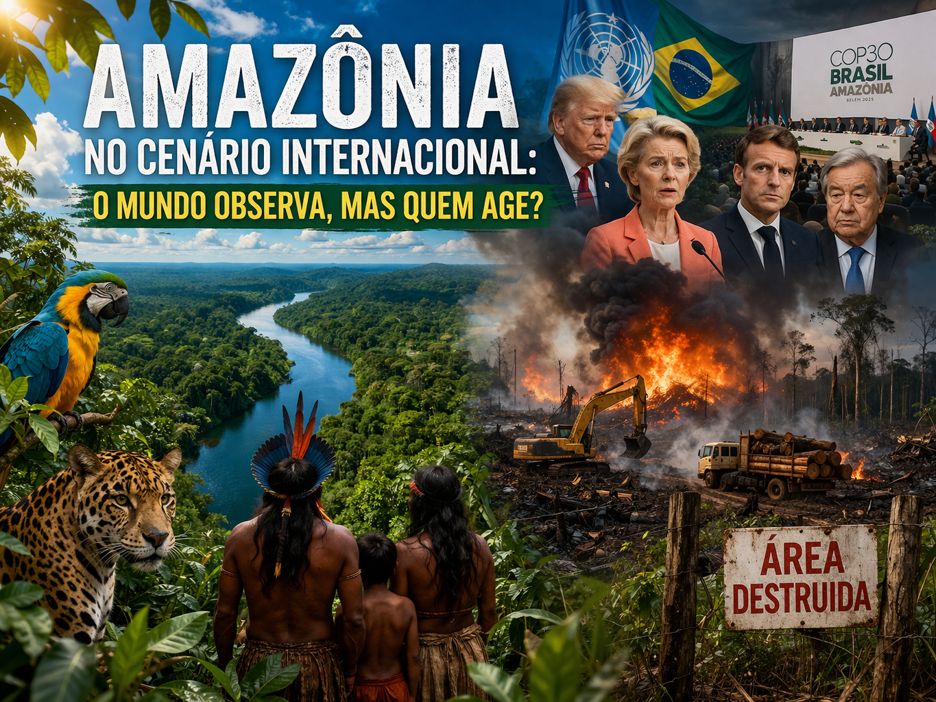 Amazônia no cenário internacional: o mundo observa, mas quem age?