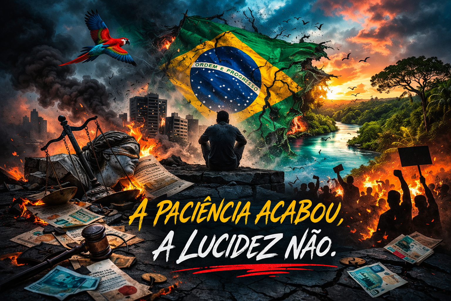 A paciência acabou, a lucidez não