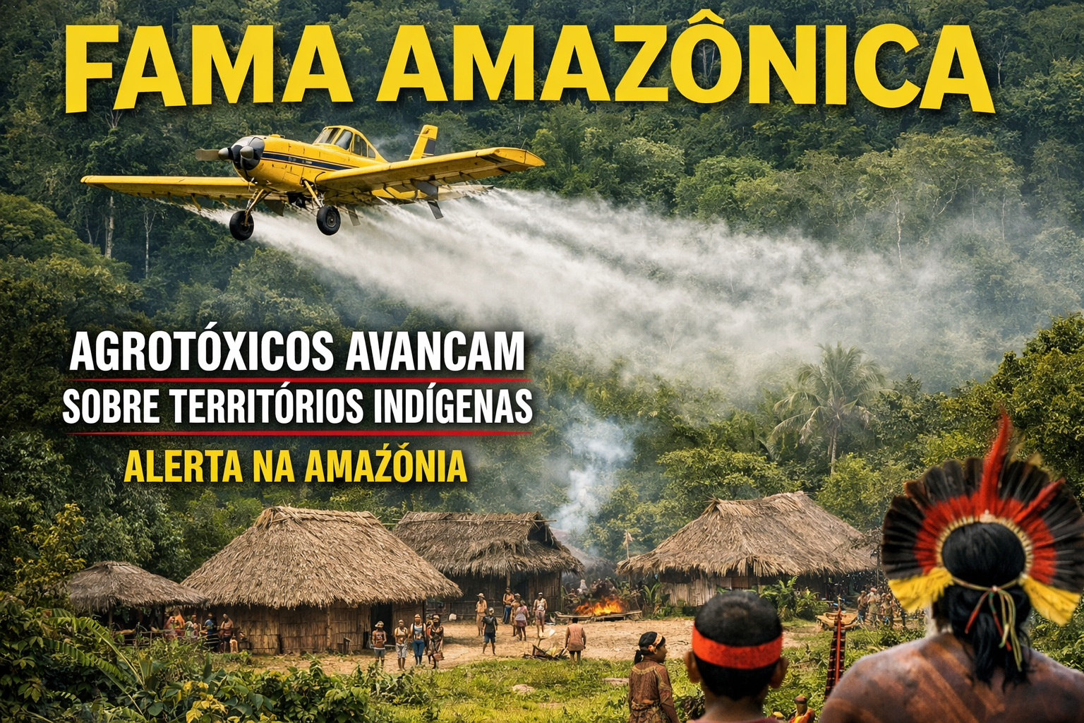 Agrotóxicos avançam sobre territórios indígenas e acendem alerta na Amazônia