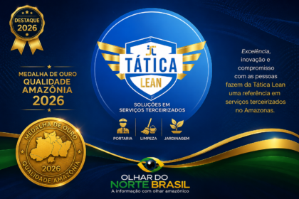 TÁTICA LEAN RECEBE A MEDALHA DE OURO QUALIDADE AMAZÔNIA 2026