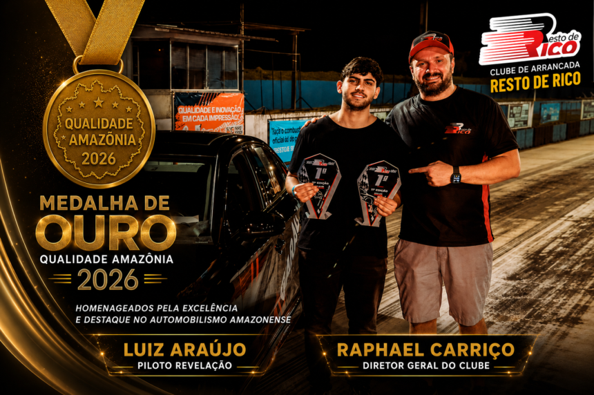 Rapahael Carriço e Luiz Araújo recebem a Medalha de Ouro Qualidade Amazônia 2026