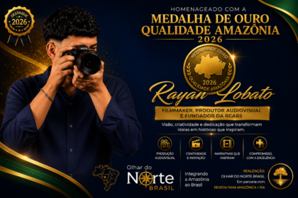 Medalha de Ouro Qualidade Amazõnia 2026..Rayan Lobato, filmmaker, produtor audiovisual e fundador da Rcars..Rayan Lobato, filmmaker, produtor audiovisual e fundador da Rcars, um projeto que nasceu da paixão por transformar o universo automotivo em filmes que despertam emoção.