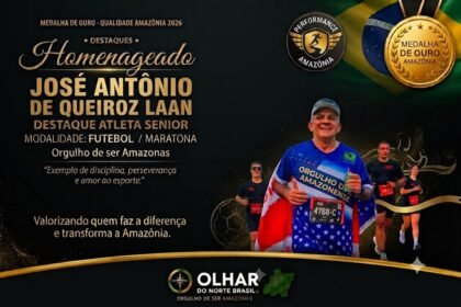 José Antônio de Queiroz Laan..Medalha de Ouro Qualidade Amazônia 2026